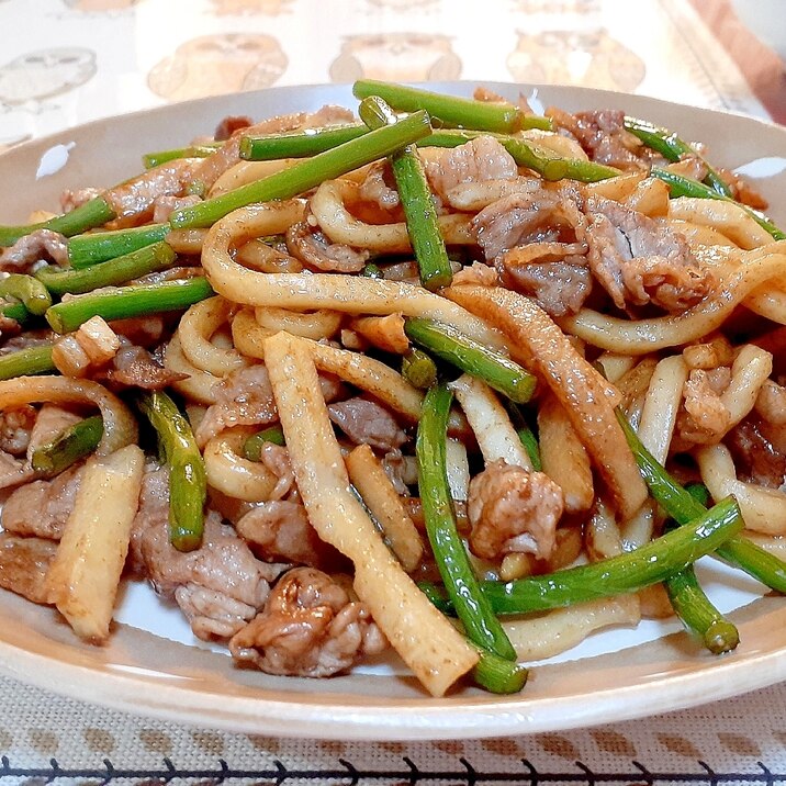 おかず❗スタミナ焼きうどん❗色気はお預け❗